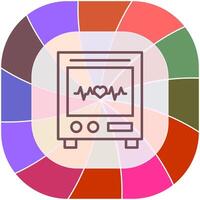 Heart Rate Machine Vector Icon