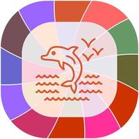 Dolphin Vector Icon