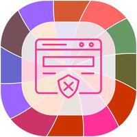 Unprotected Website Vector Icon