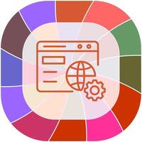 Browser Setting Vector Icon
