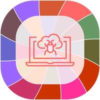 Bug Cloud Vector Icon