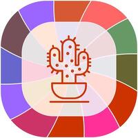 icono de vector de cactus