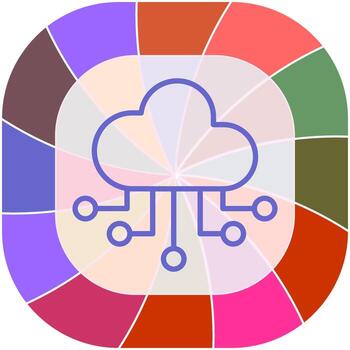 Cloud Computing Vector Icon