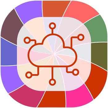 Cloud Computing Vector Icon