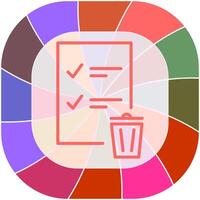 Trash List Vector Icon