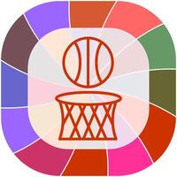 icono de vector de baloncesto