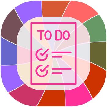 Today to Done Checklist Vector Icon