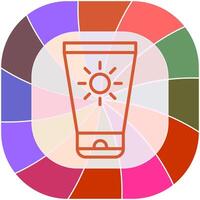 Sun Cream Vector Icon