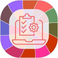 Online Checklist Vector Icon