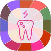 Toothache And Plaque Vector Icon