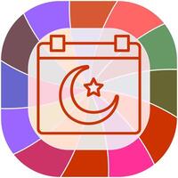 Islamic Calendar Vector Icon