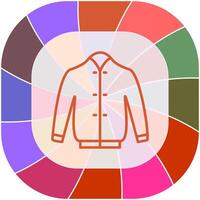 icono de vector de chaqueta elegante