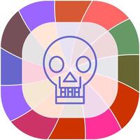 Skull X ray Vector Icon