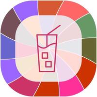 Iced Coffee Vector Icon