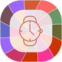 icono de vector de reloj de pulsera