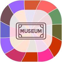 Museum Tag Vector Icon