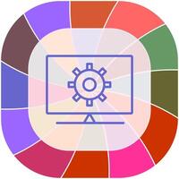 Computer Settings Vector Icon