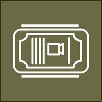 Cinema Ticket Vector Icon