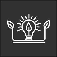 Ecology Bulb Vector Icon