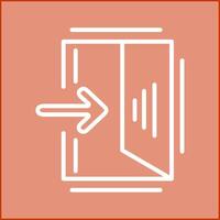 Exit Sign Vector Icon