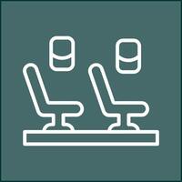 Seats in Plane Vector Icon