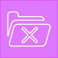 Cancel Folder Vector Icon