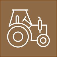 icono de vector de tractor