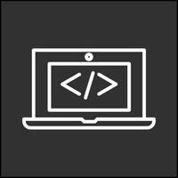 Coding Computer Vector Icon