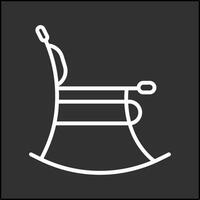 icono de vector de silla cómoda