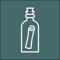 Scroll in Bottle Vector Icon