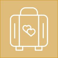 Lover Suitcase Vector Icon