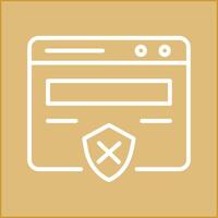 Unprotected Website Vector Icon