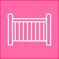 Baby Cot Vector Icon