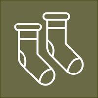 Winter Socks Vector Icon