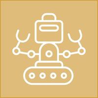 industrial robot yo vector icono