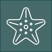 icono de vector de estrella de mar