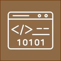 Binary Website Vector Icon