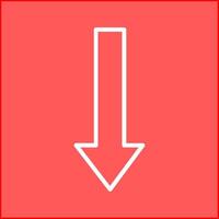 Arrow Down Vector Icon