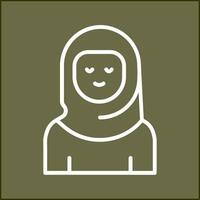 Islamic Woman Vector Icon