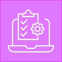 Online Checklist Vector Icon