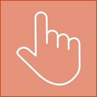 Raised Finger Vector Icon