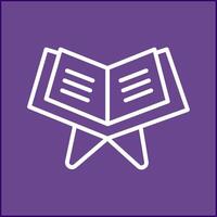 Reading Holy Book Vector Icon