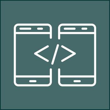 icono de vector de código