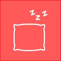 icono de vector de almohada