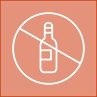 No Drinking Vector Icon