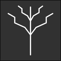 Tree with no leaves Vector Icon