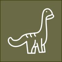 icono de vector de dinosaurio