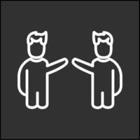 Waving to People I Vector Icon