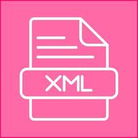 icono de vector xml