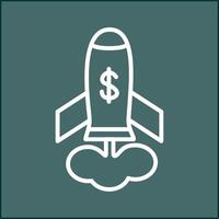 Marketing Rocket Vector Icon